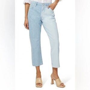 Frame Le Slouch‎ crop denim two tone wash jeans size 27